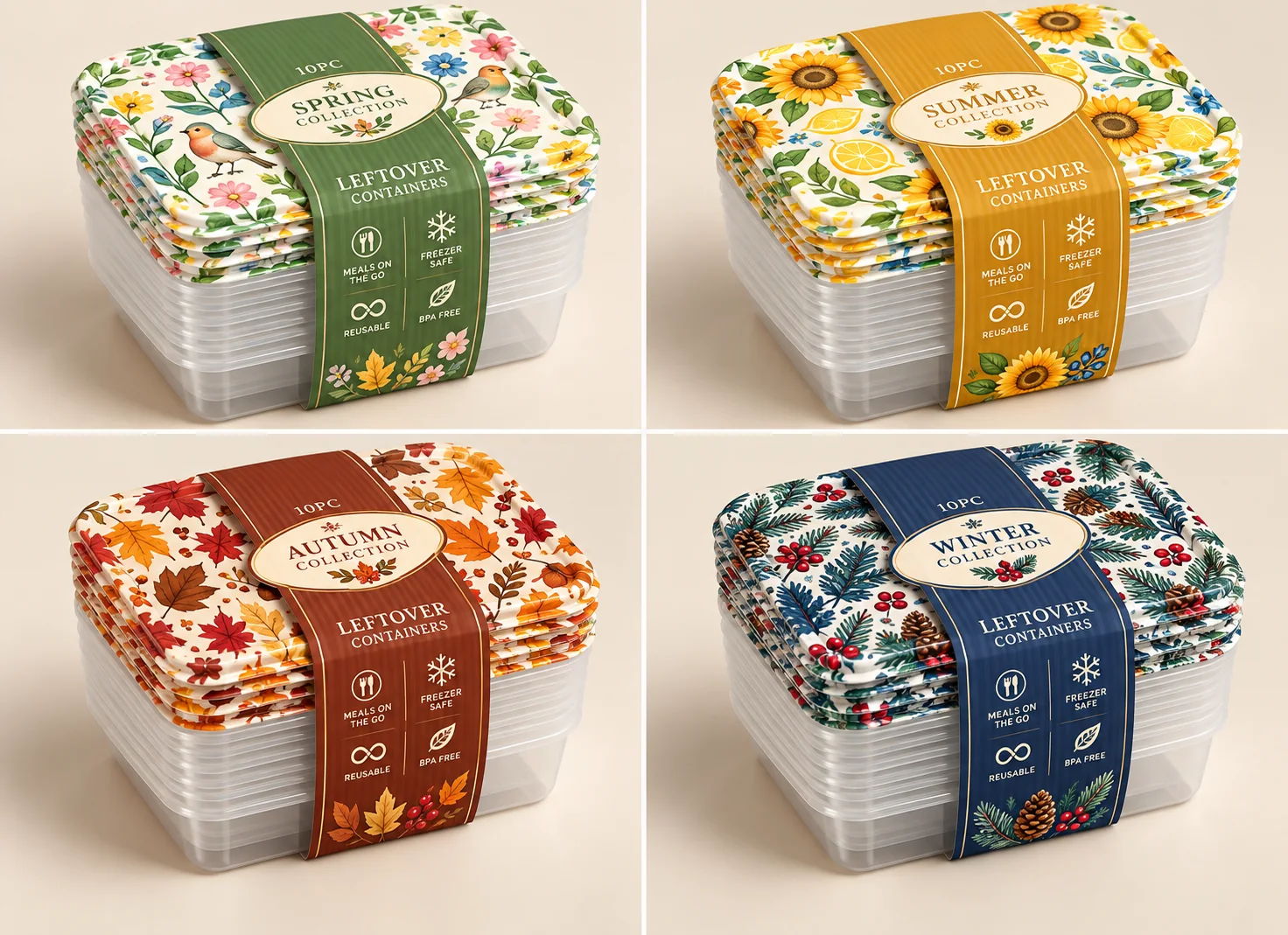 Four seasons leftover container collection