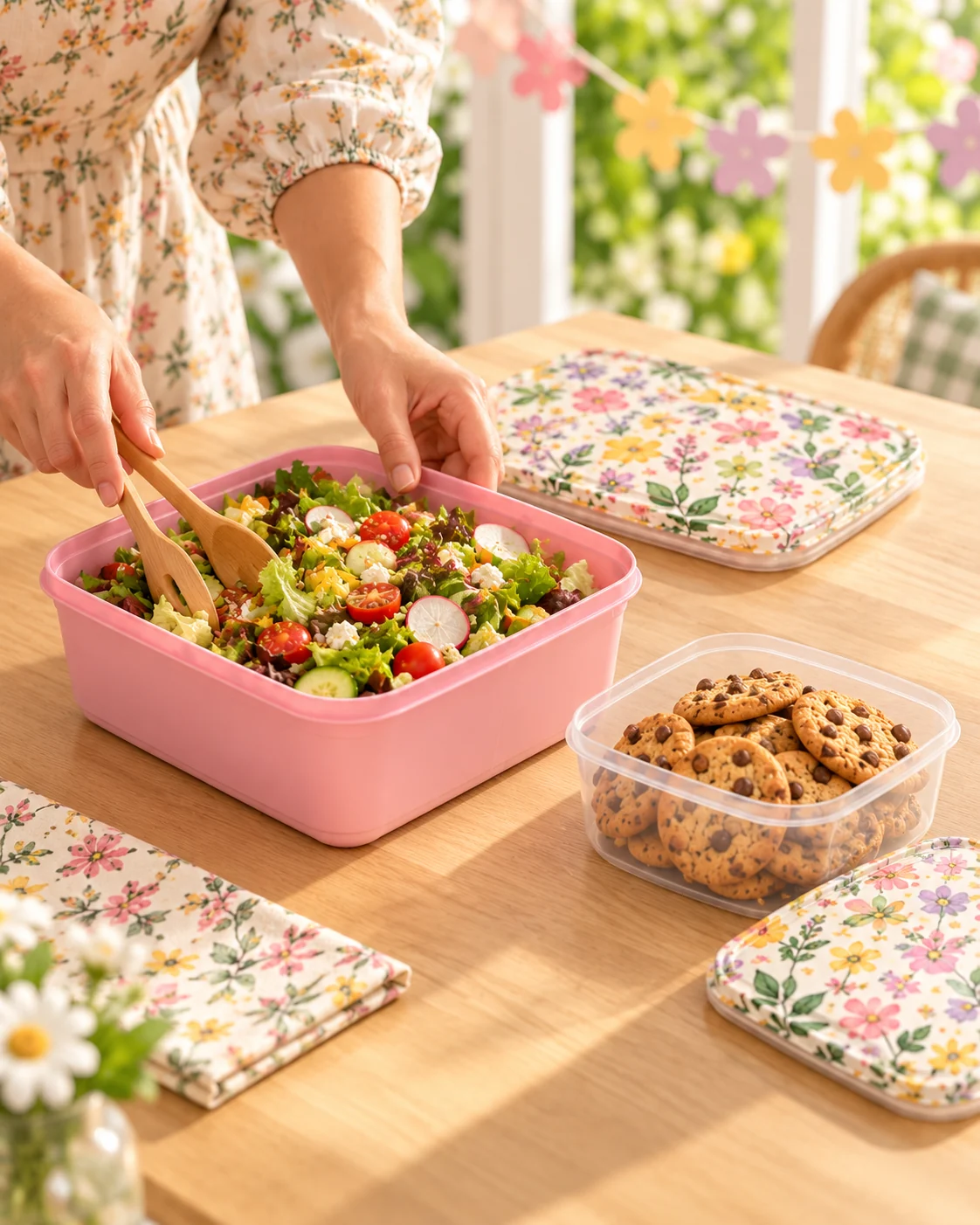 Seasonal Moments large and standard capacity containers in use